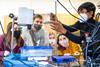Students working in a lab