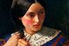 The portrait 'Only a Lock of Hair' by John Everett Millais