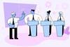 An illustration of a tv quiz show
