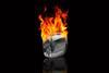 An image showing fire on ice