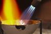 Molten metal in crucible image