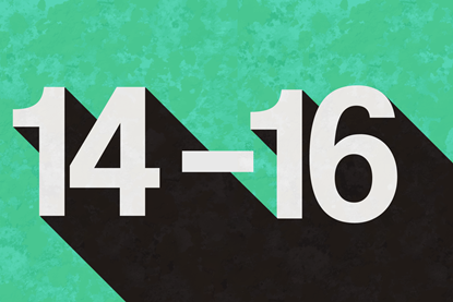 An image showing a 14-16 sign