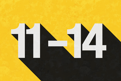 An image showing a 11-14 sign