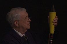 Reverend Ron Lancaster holding a firework